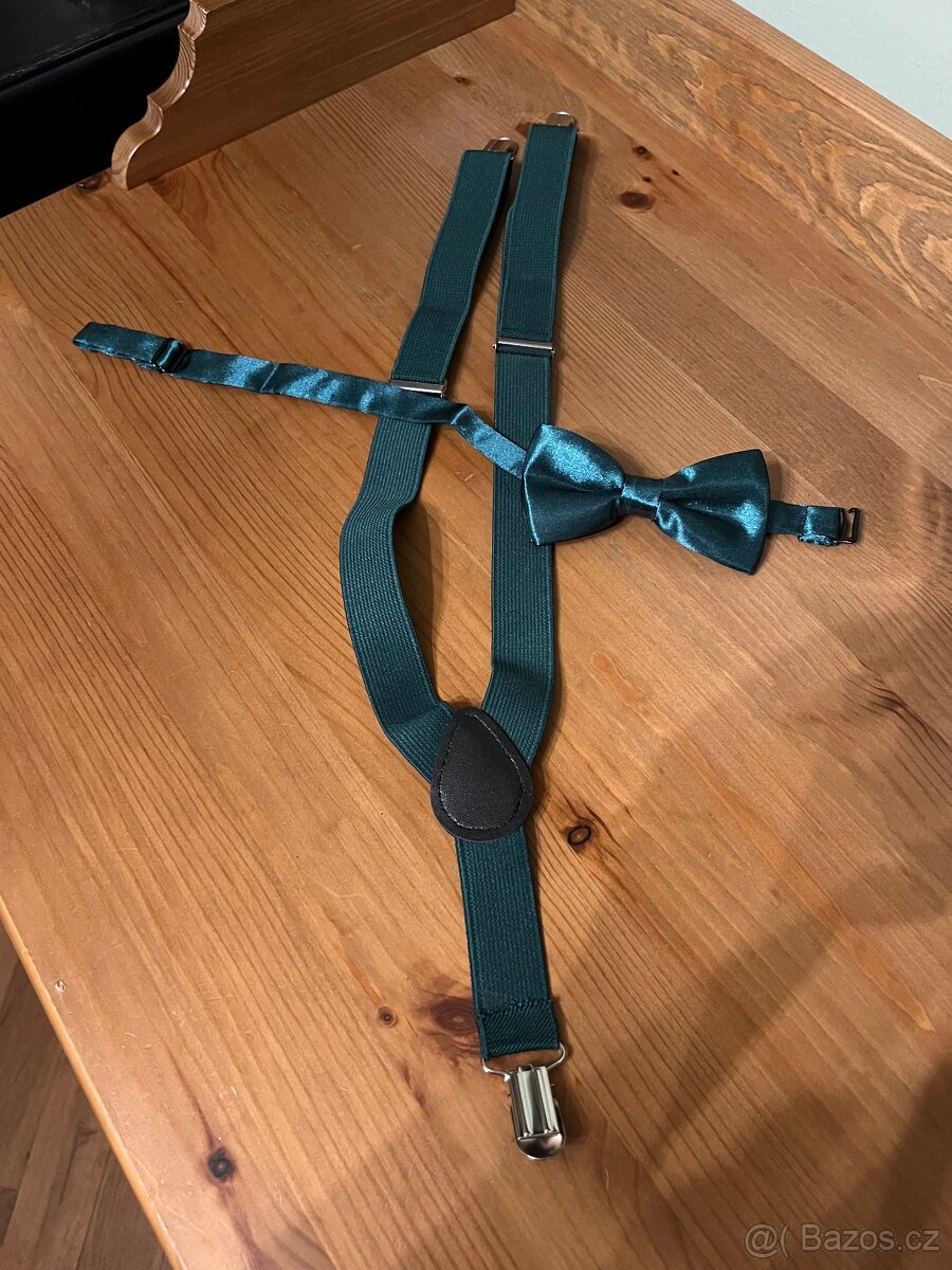 Nový set dětské kšandy a motýlek (šle) - 2