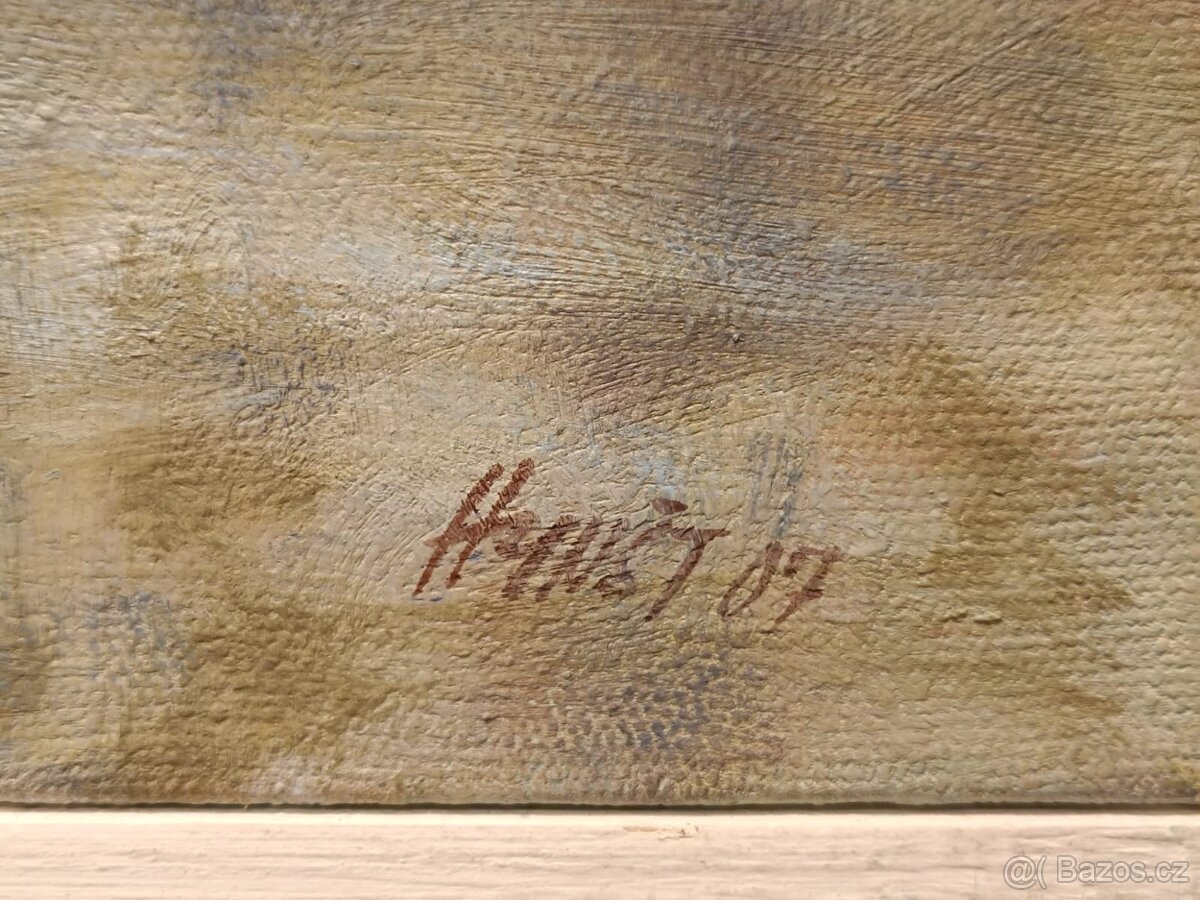 Obraz Jaromír Hynšt, Mlýn na samotě, olej 57x77 - 2