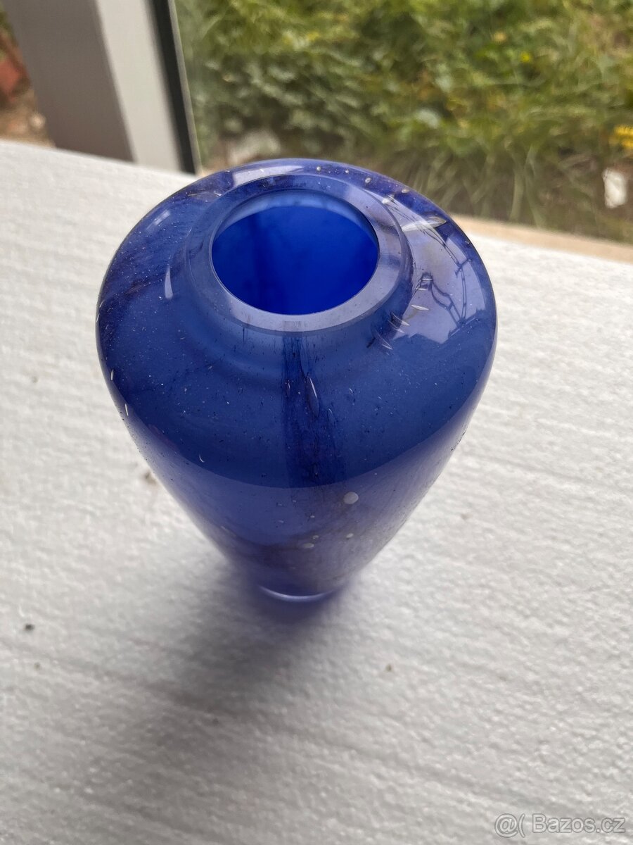 Masivní modrá váza (23cm) - 2