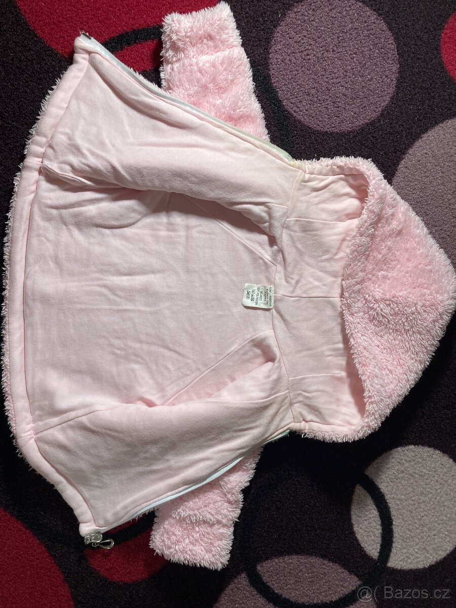 Růžový zimní set pro miminko vel. 62. - SLEVA - 2