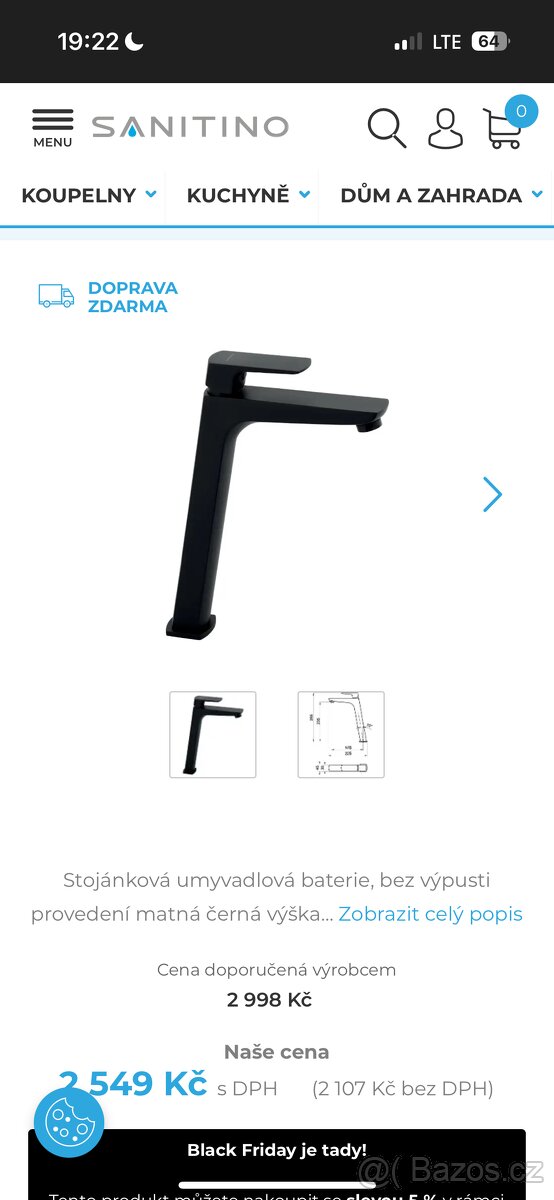 Vodovodní baterie , servopohon, trojcestný ventil - 2