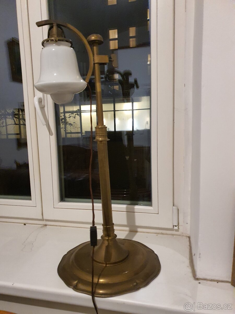 Stará mosazná lampa funkční - 2