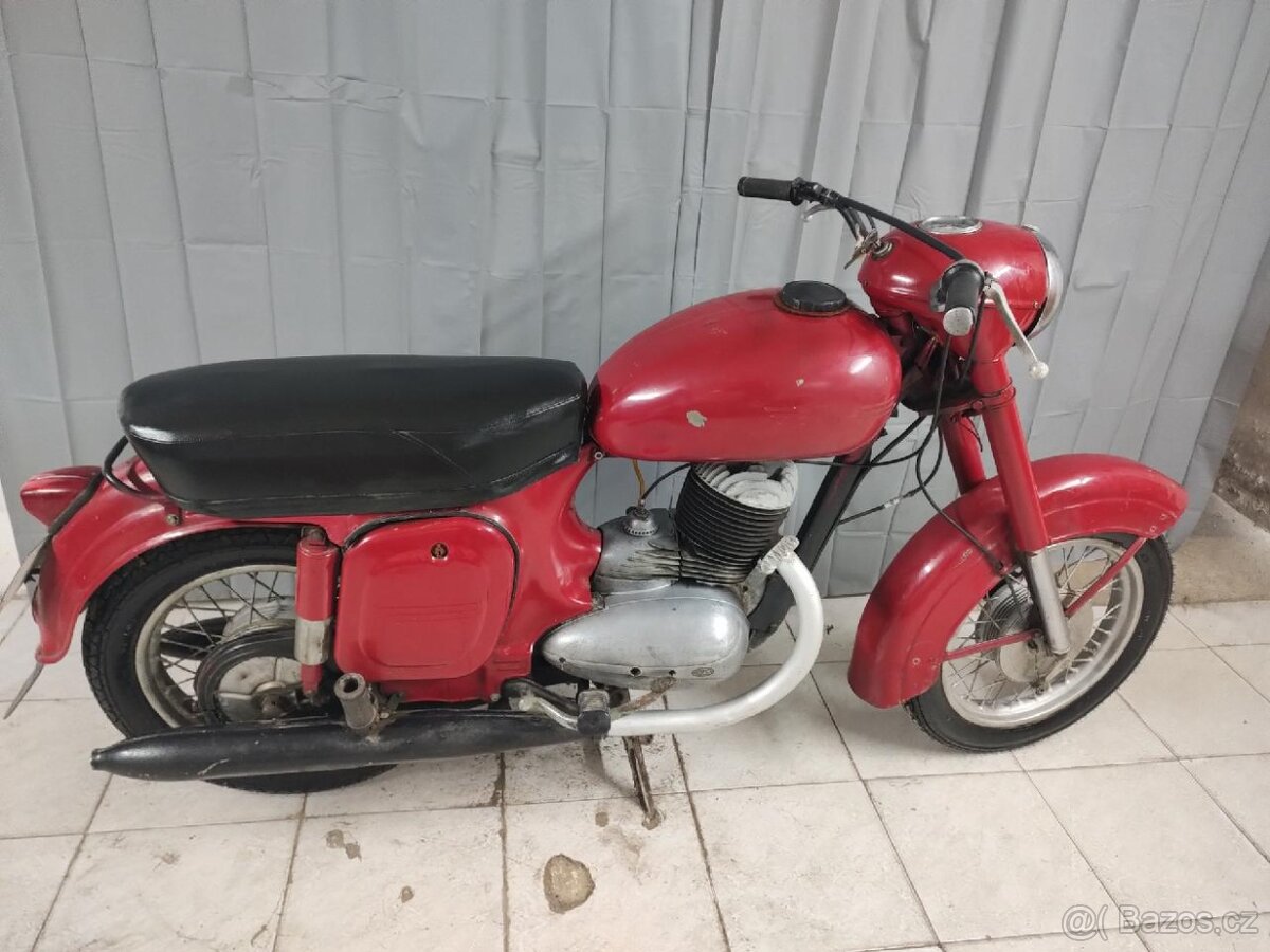 Jawa 250 353 kývačka ČR doklady malá spz - 2