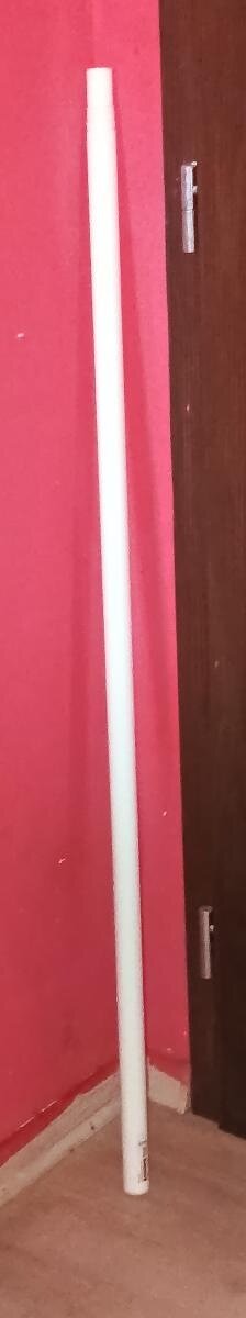 Tyč na závěsy, bílá Ikea vysouvací celková délka cca 210 cm - 2