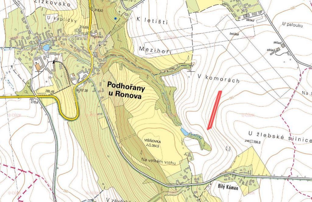 Zemědělská půda, prodej, Podhořany u Ronova, Chrudim - 2