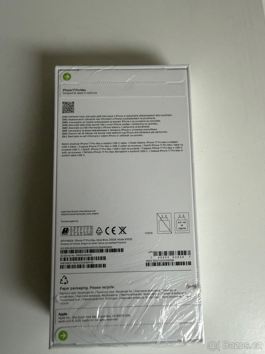 📱 iPhone 17 Pro Max 256 GB, DEEP BLUE –nový, nerozbalený - 2