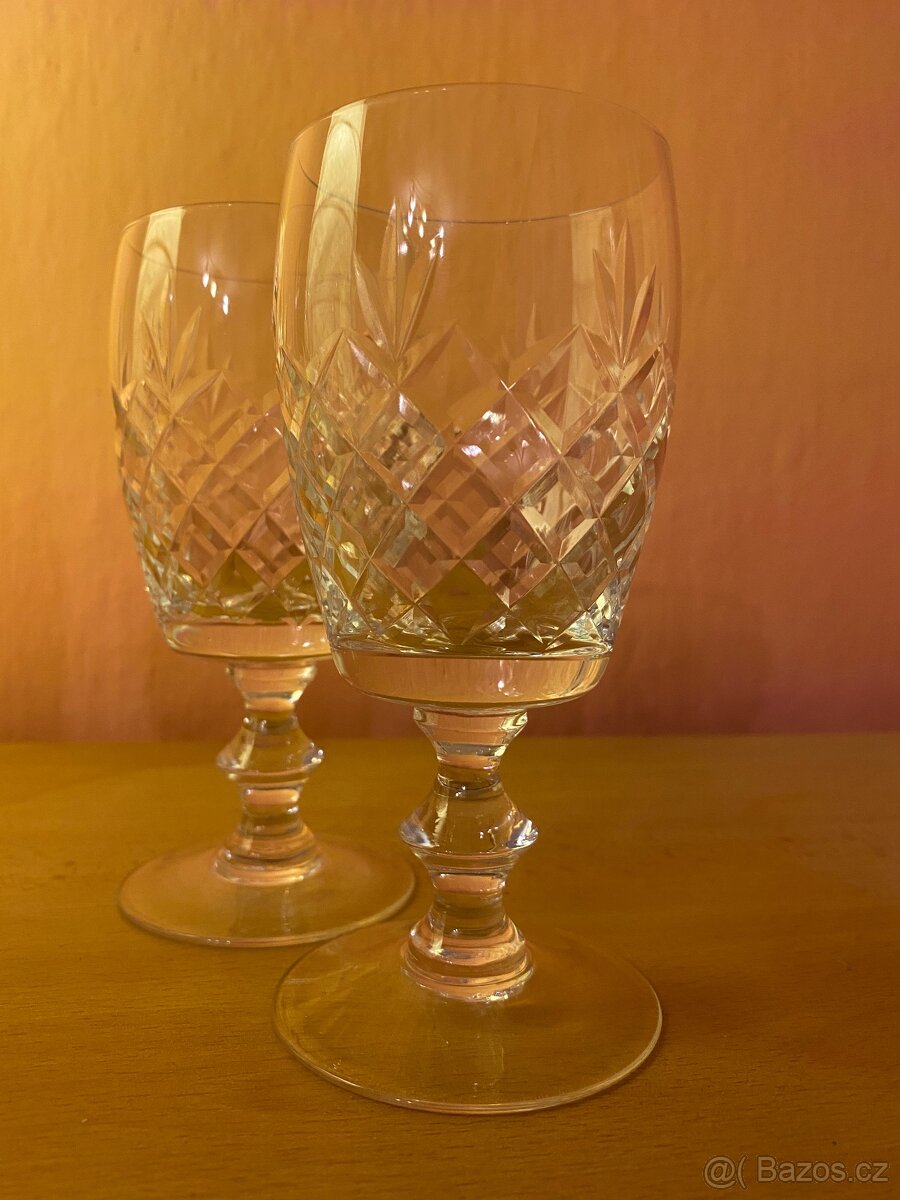 Sada 4x bohatě broušených sklenic - 2