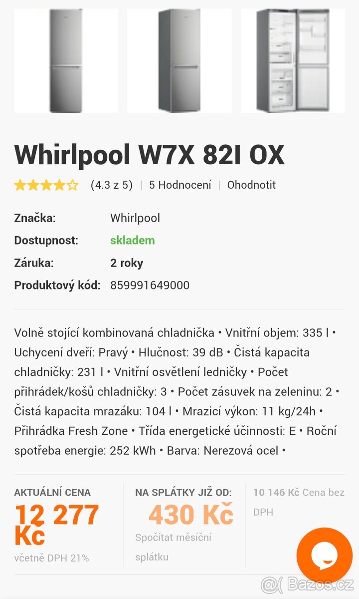 Chladnička Whirlpool - 2