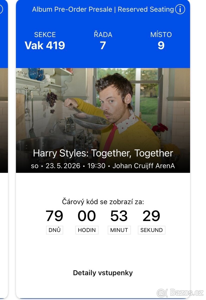 Vstupenky Harry Styles - 2