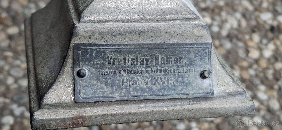 Starožitný kovový stojan - 2