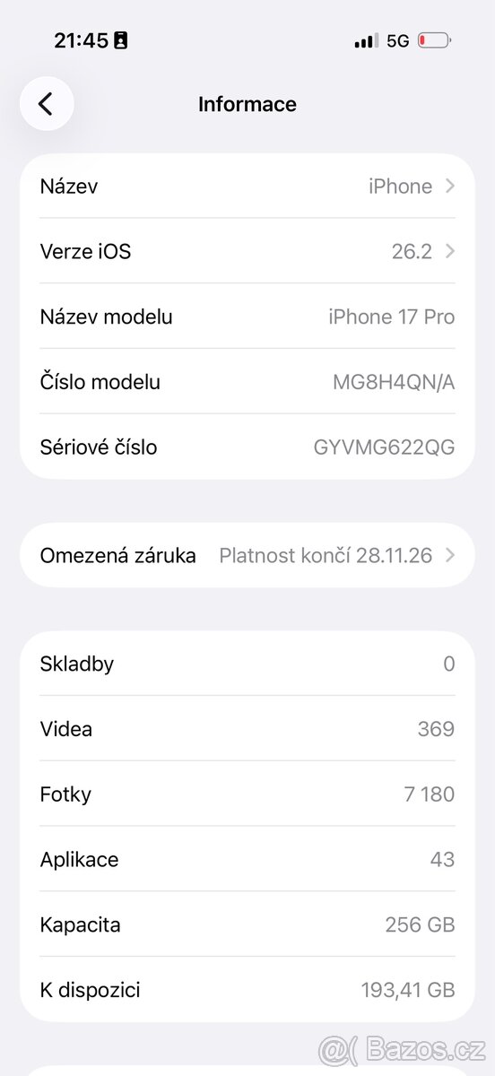 IPhone 17 pro 266gb - 2