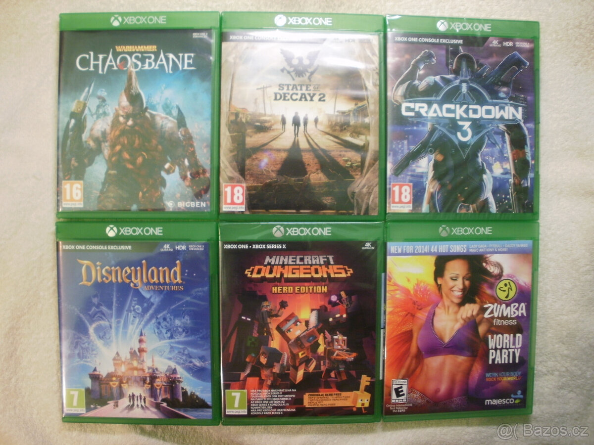 Hry na XBox ONE - Nové a 1 - 2 x hrané-Ceny v textu inzerátu - 2