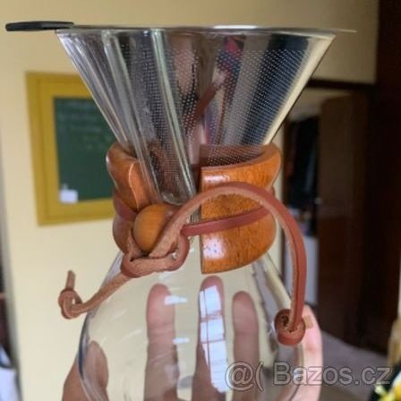 Dripper (bambus) s nerez. filtrem (nový) - 2