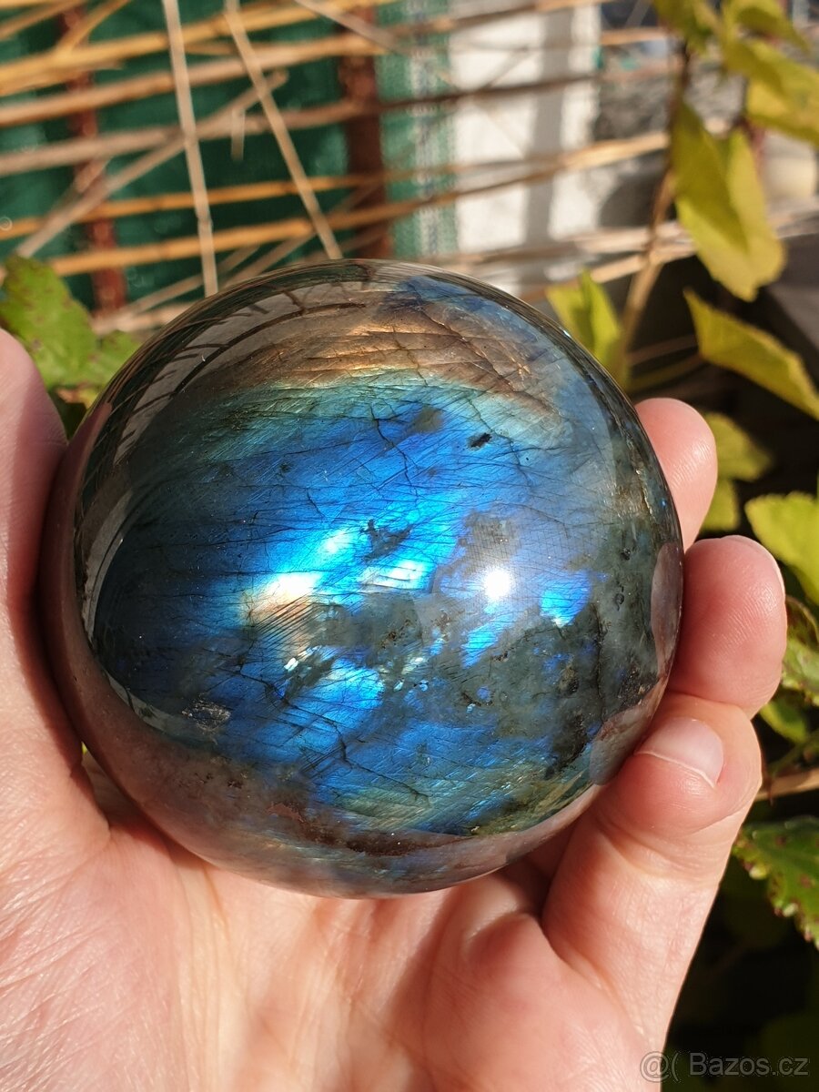 Labradorit - přes 0,5 Kg (koule TOP) - 2