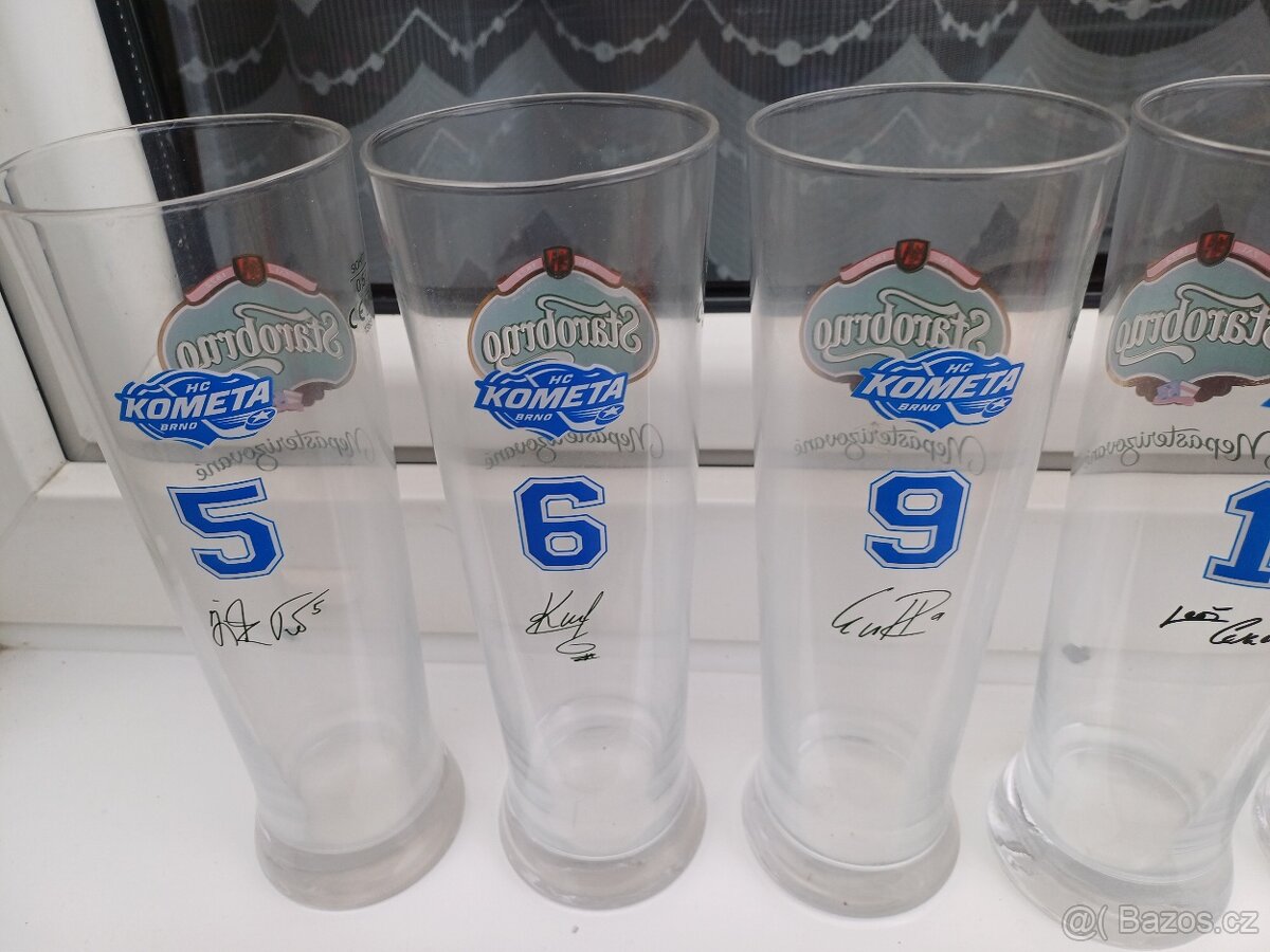 Pivní sklenice Starobrno - Kometa Brno - 2
