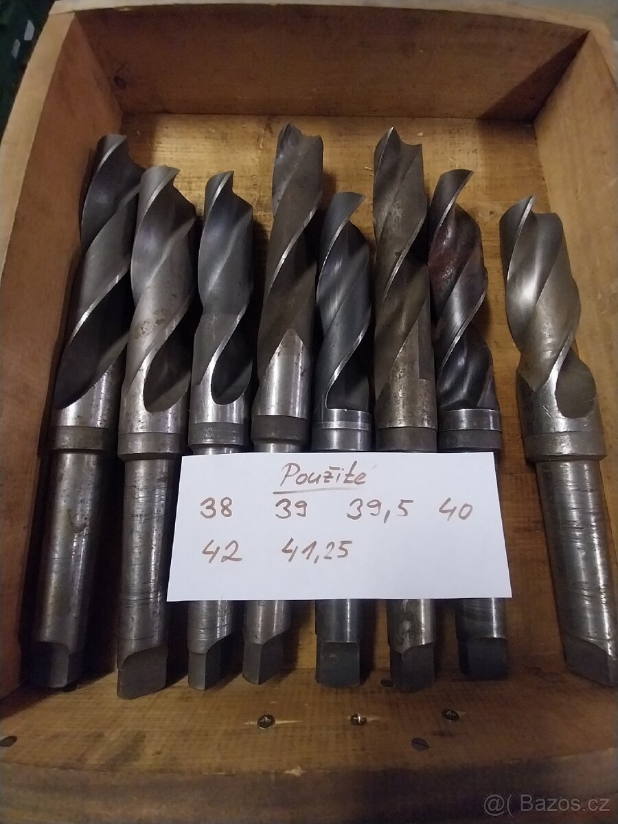 Vrtáky morse, velké průměry, použité - 2