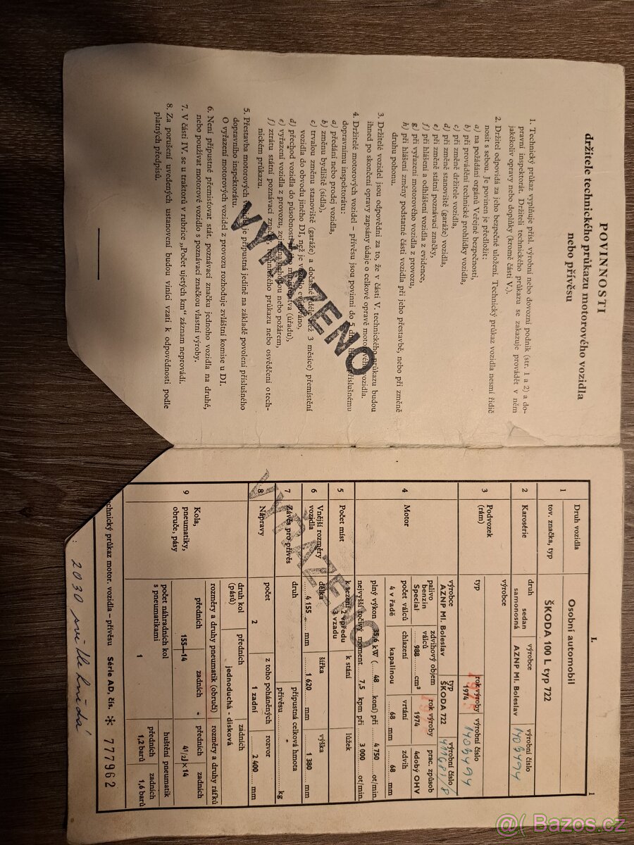 Tp Škoda 100L typ 722 - 2