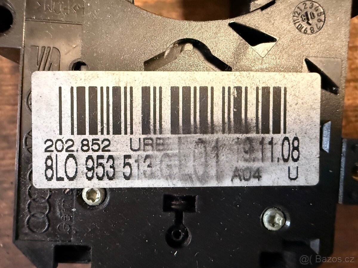 Páčky, přepínače blinkrů a stěračů: 8L0953513G - 2