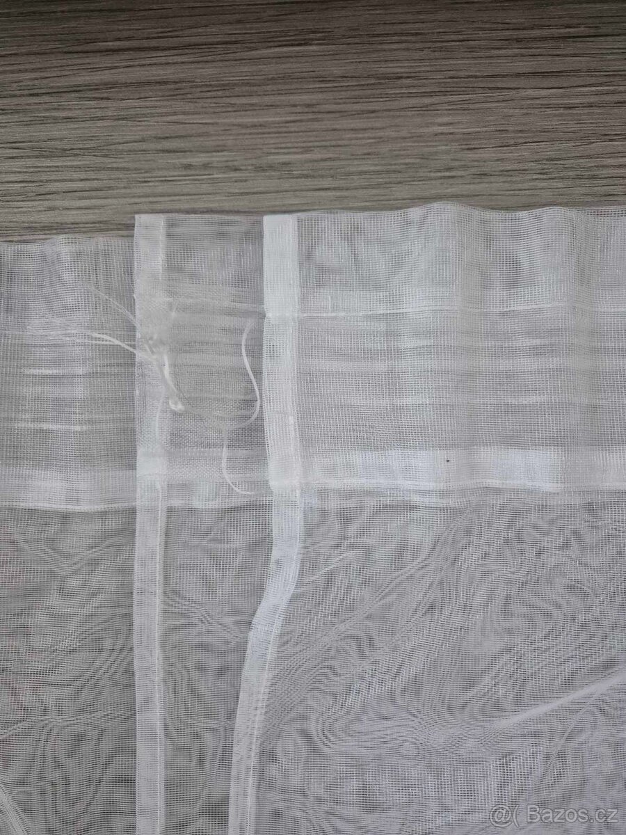 Nová minimalistická záclona bez vzoru - 2
