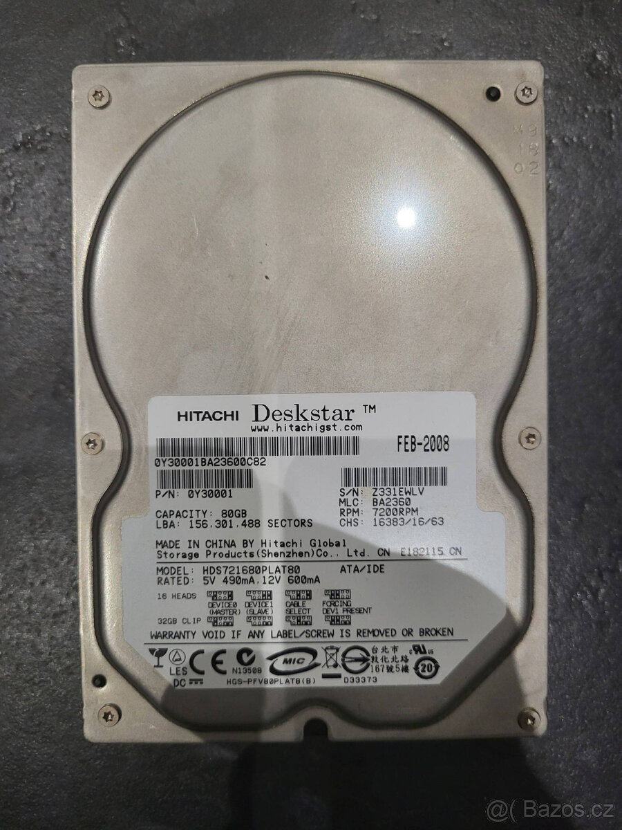 Hard disky PATA 80GB - 2