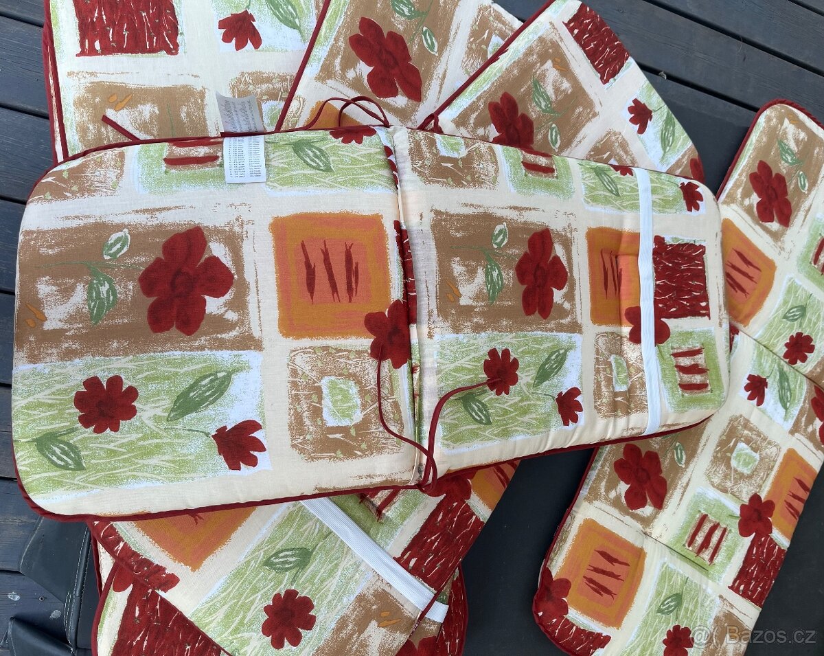 Zahradní polstry na křeslo-Doppler 117x48x5 nepouzivane - 2