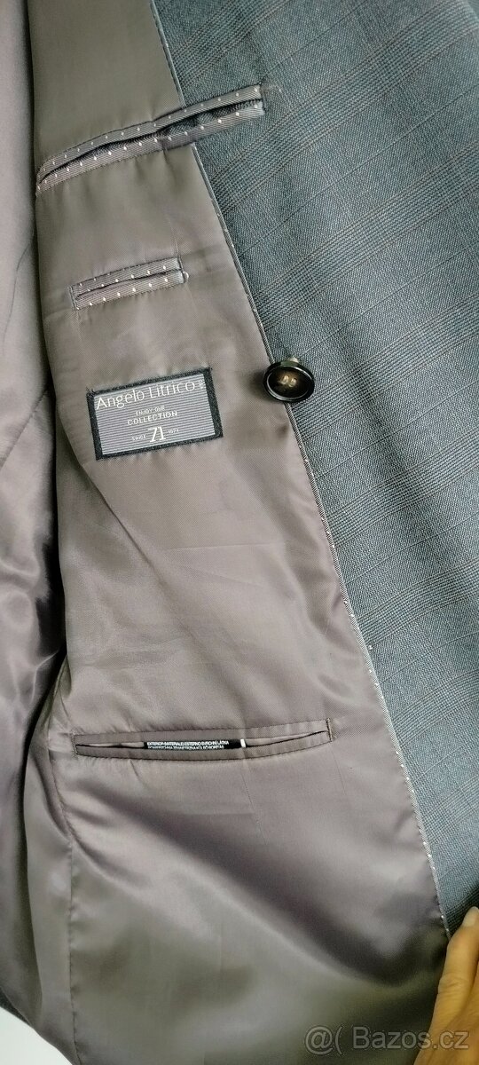 Pánský oblek+ 2 kosile TOP stav 1x nošený - 2