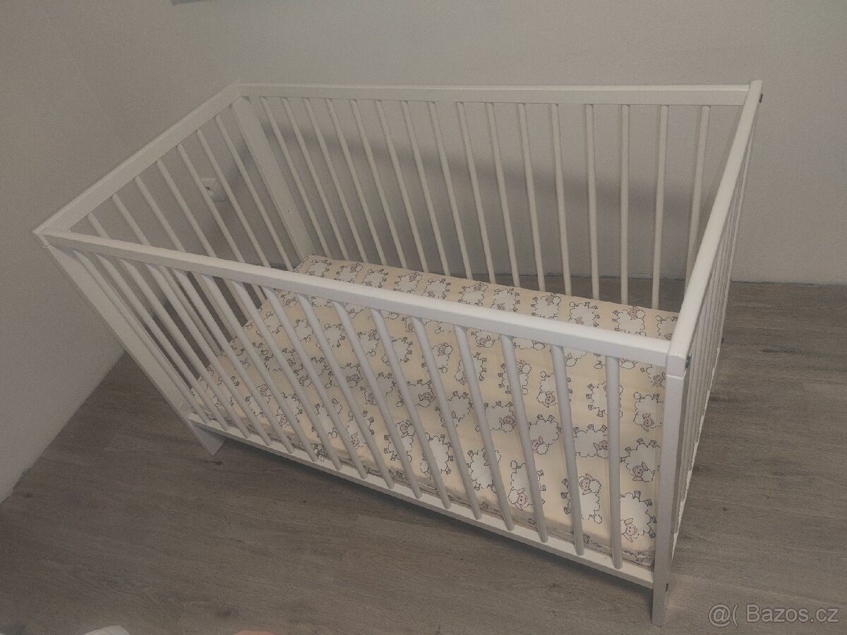 IKEA GULLIVER Dětská postel bílá 60x120 cm - 2