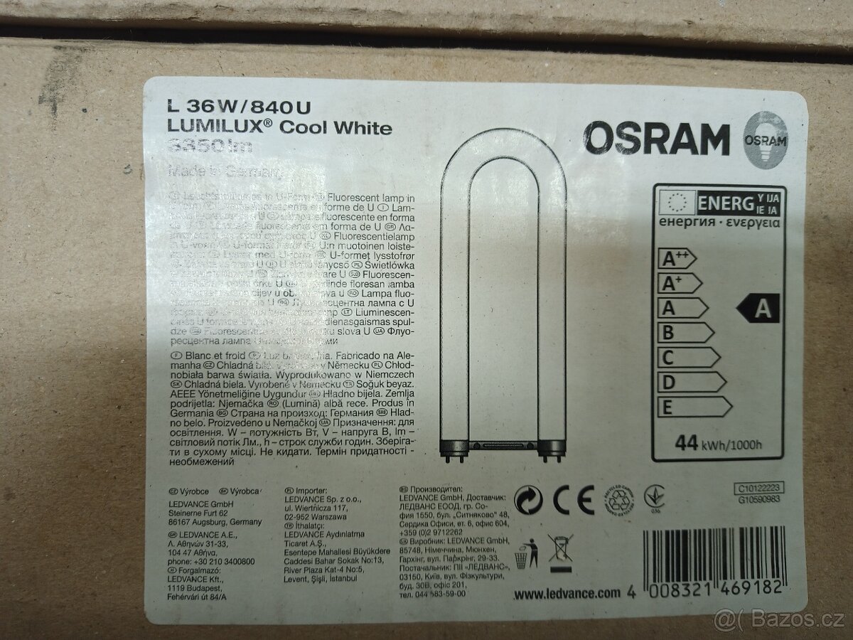 Zářivka TL-D U 36W/840 - 2