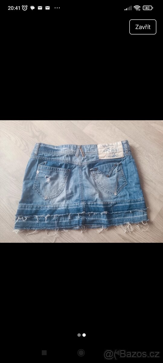 Dámská sukně Kaky jeans - 2