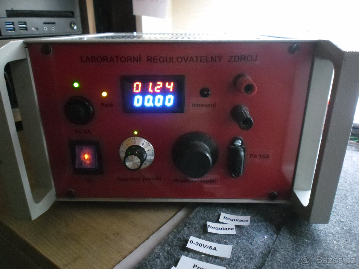 Prodám regulovatelný zdroj 1-30V/15A max. - 2