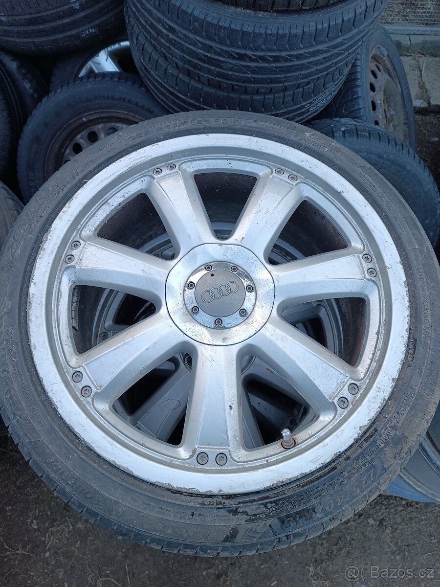 Litá kola 5x112 r18  s pneu  225/40 R18 - 2