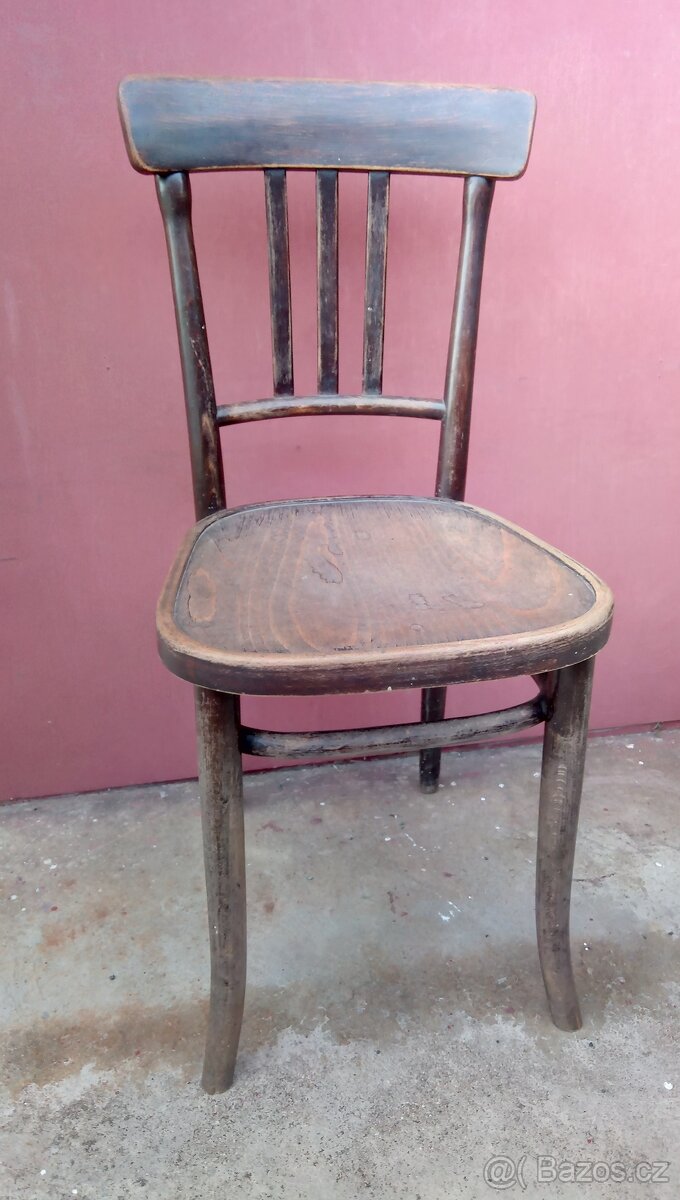 THONET - stará dřevěná židle. - 2