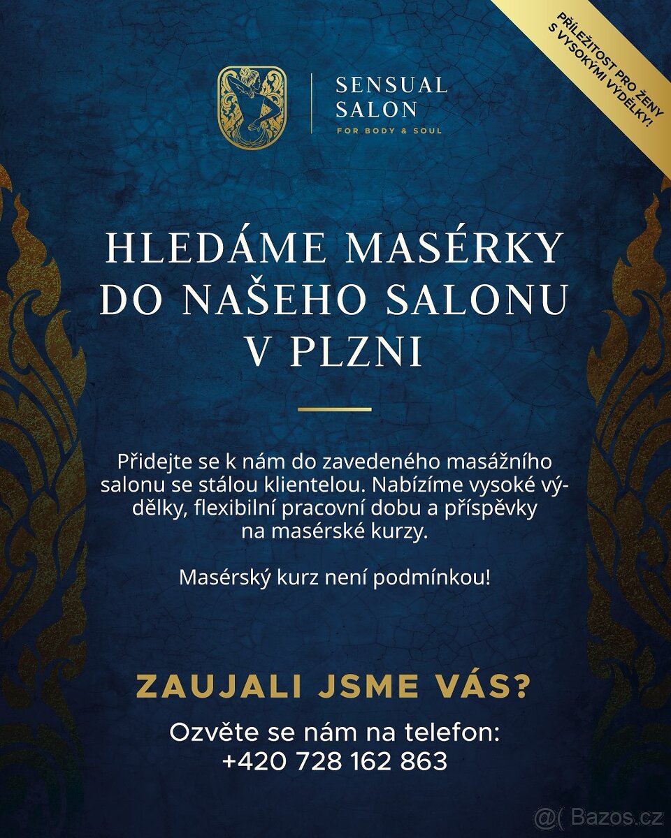 Vysoké výdělky Sháníme masérky, nemusíte mít zkušenosti. - 2
