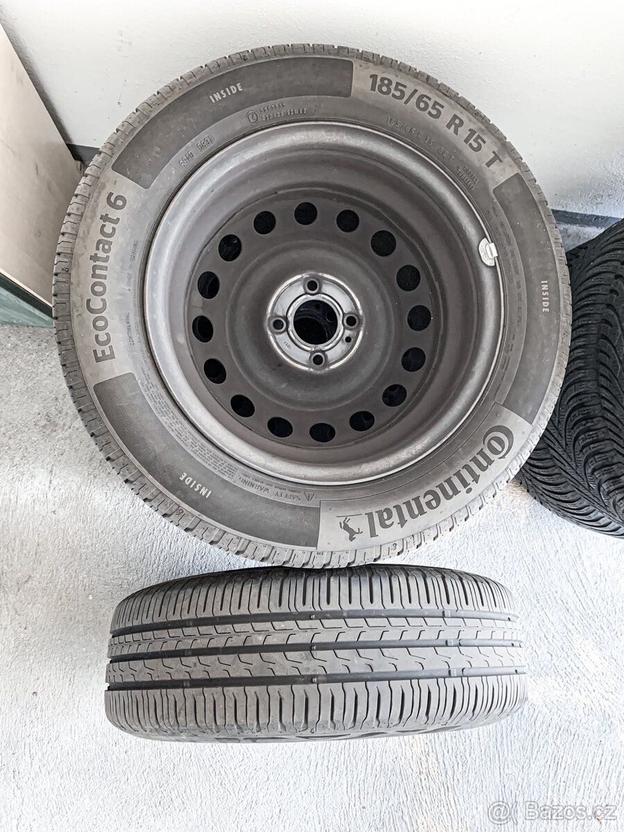 Continental EcoContact 6 185/65 r15 + disky - 2
