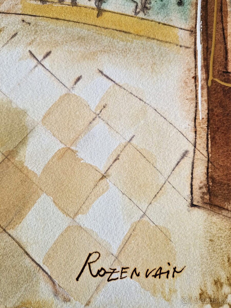 Michael Rosenwein - String Quartet in Sunroom (Akvarel) - 2