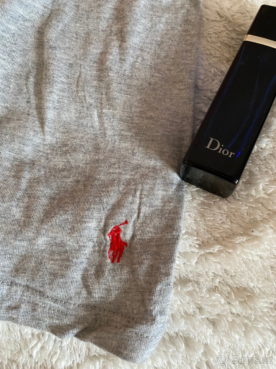 Šedé unisex tričko Ralph Lauren - L - 2