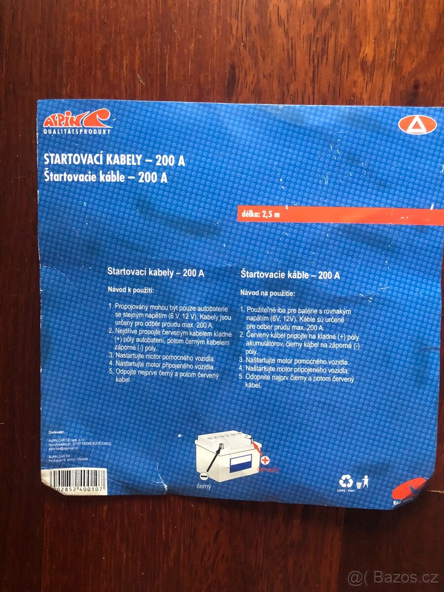 Startovací kabely - 2