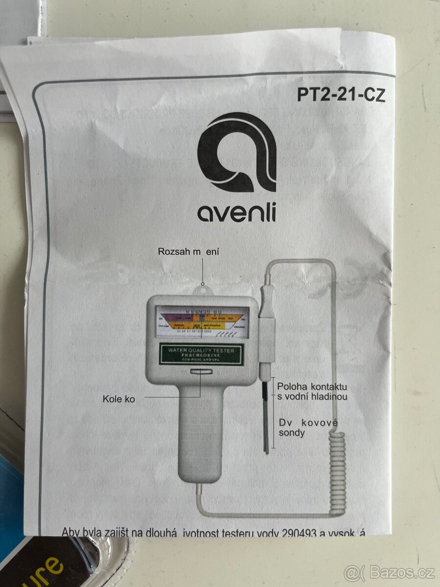 Měřič chloru a pH vody do bazénu Testovací tester - 2