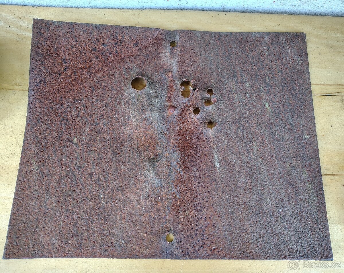 Stará smaltovaná cedule Pozor Štátna hranica - 2