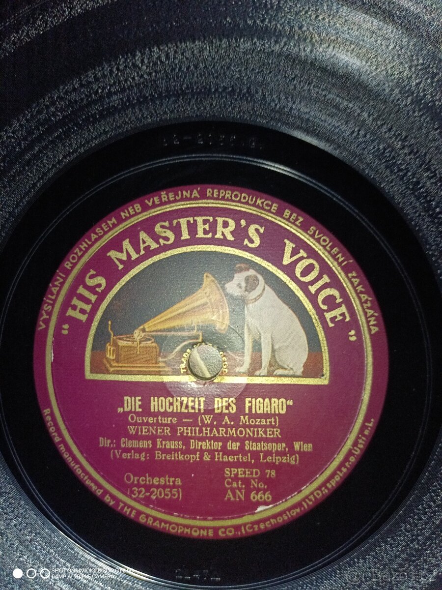 Šelaková Gramo deska His Masters voice - 2