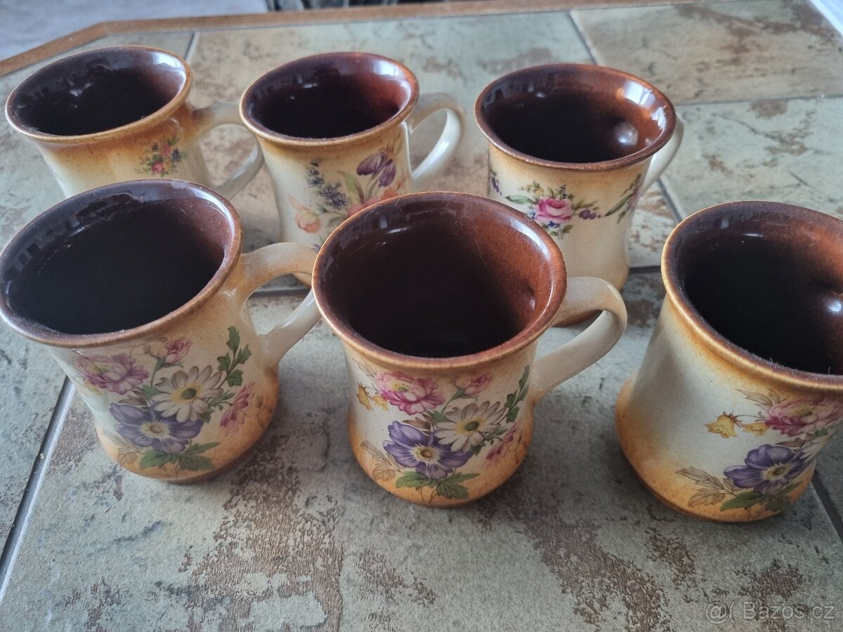 Sada hrnků 6ks keramika - 2