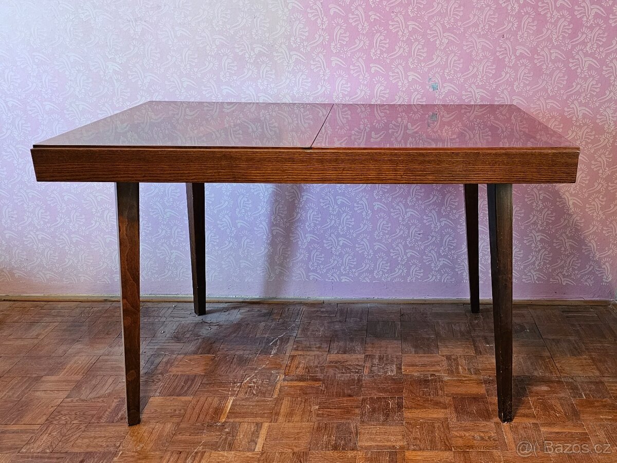 Stůl jídelní rozkládací, JITONA, socialismus,retro - 2