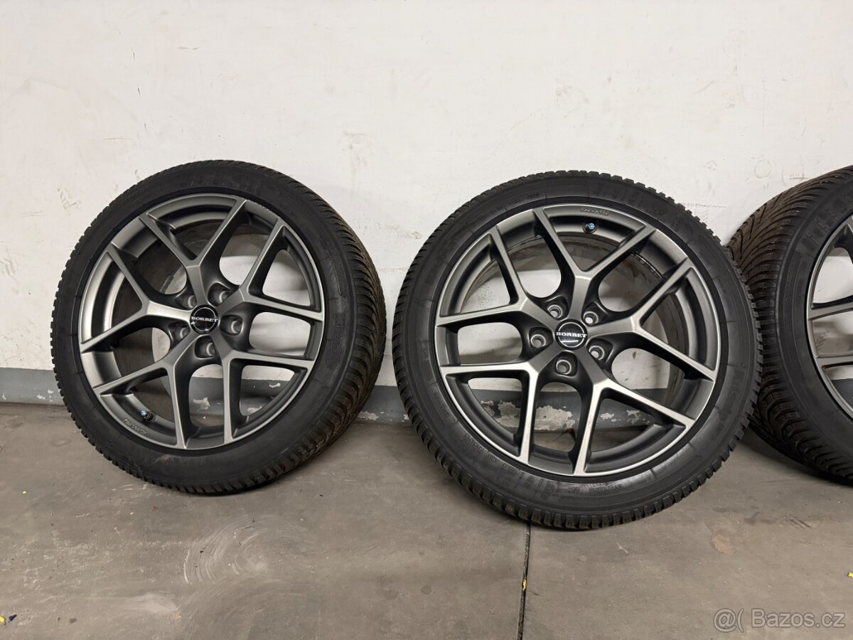 Borbet Y Titan 8Jx18 5x112, ET37 + zimni sada - 2