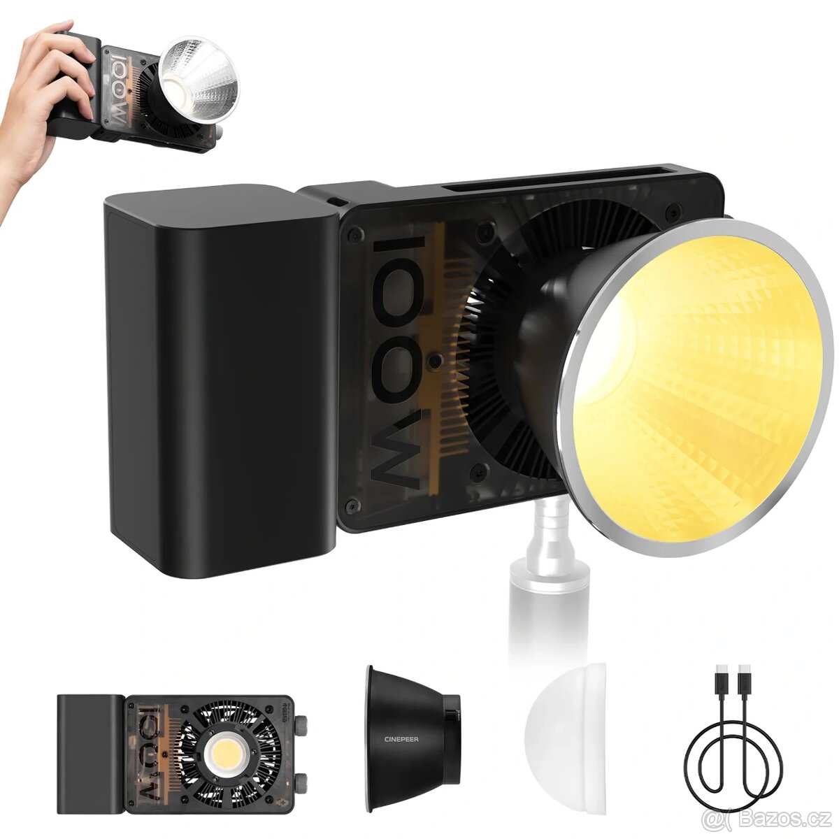 ZHIYUN CX100 100 W LED video světlo - 2