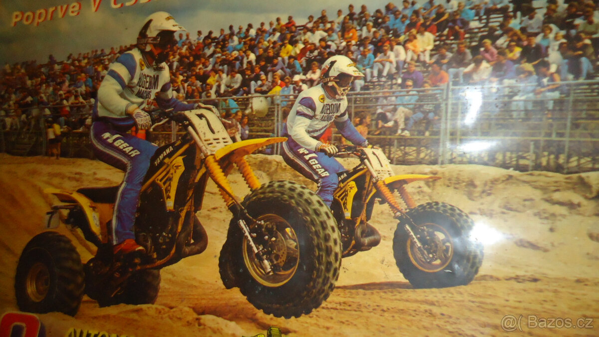 Plakát Autmotoklub Ouběnice 1987 - závod tříkolek - 2