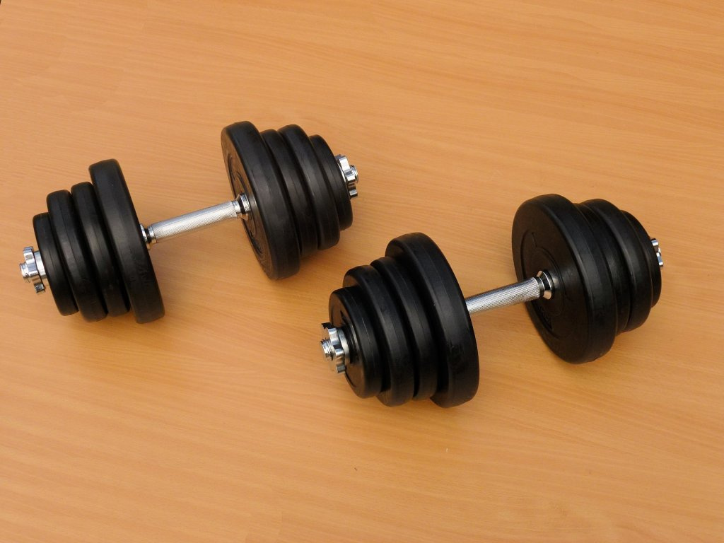 jednoruční činky 2x16kg za 1690,- - 2