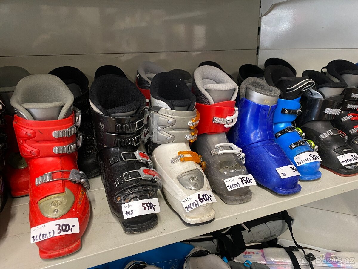 Dětské lyže 130cm 120cm 110cm a lyžáky - 2