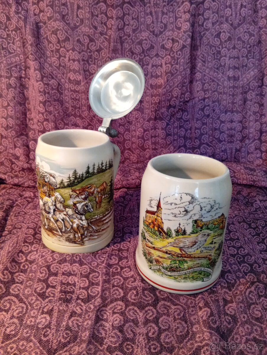 Keramický půllitr a půllitr s víčkem - 2