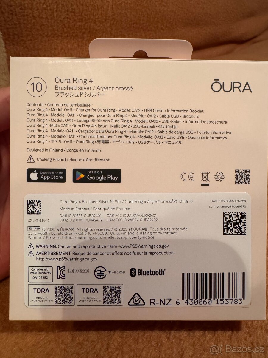 Oura ring 4 vel. 10 - Brushed Silver - 2