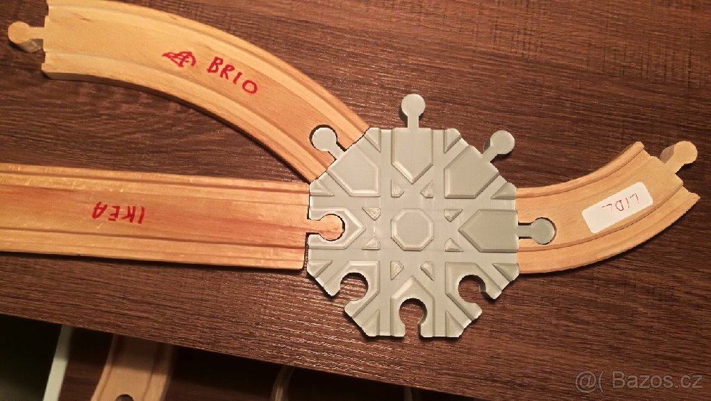 Vláčkodráha, octagon kolej Brio Ikea Lidl - 2